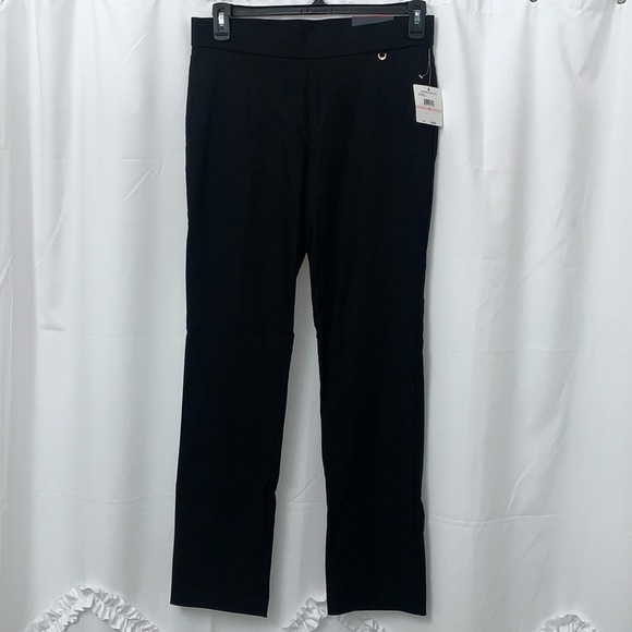 Women’s Rafaella Black Slim Leg Pants Size 10 NEW WITH TAGS - Picture 1 of 9